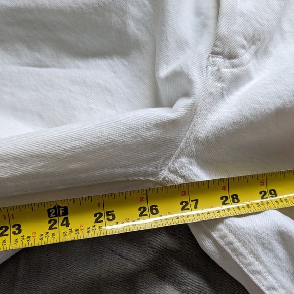 Agolde Riley Jeans in Slant White Distressed - Picture 9 of 10